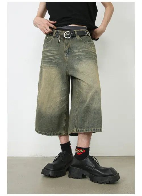 Other Vintage washed distressed loose versatile denim shorts Size US 32 / EU 48 - 1 Thumbnail