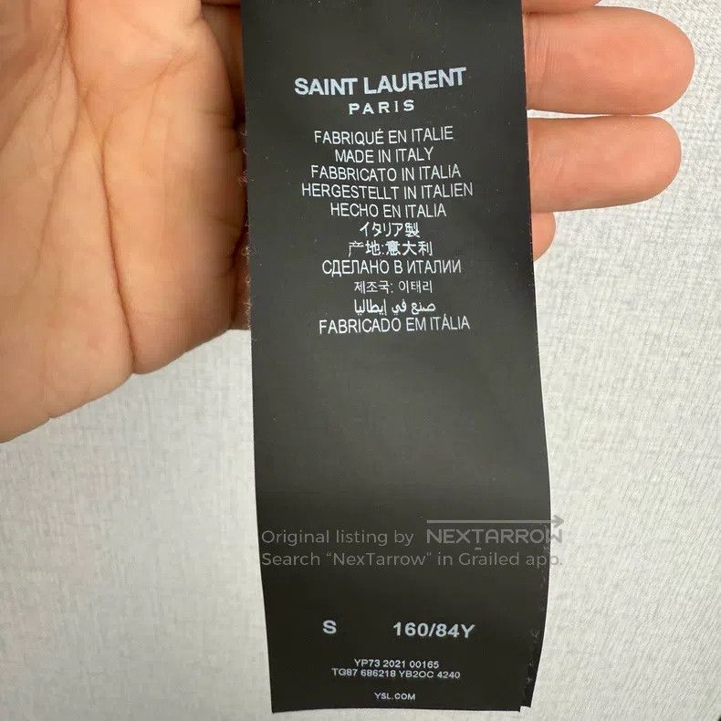 Saint Laurent Paris Saint Laurent Paris Black Short Sleeve Shirt Size S / US 4 / IT 40 - 4 Thumbnail