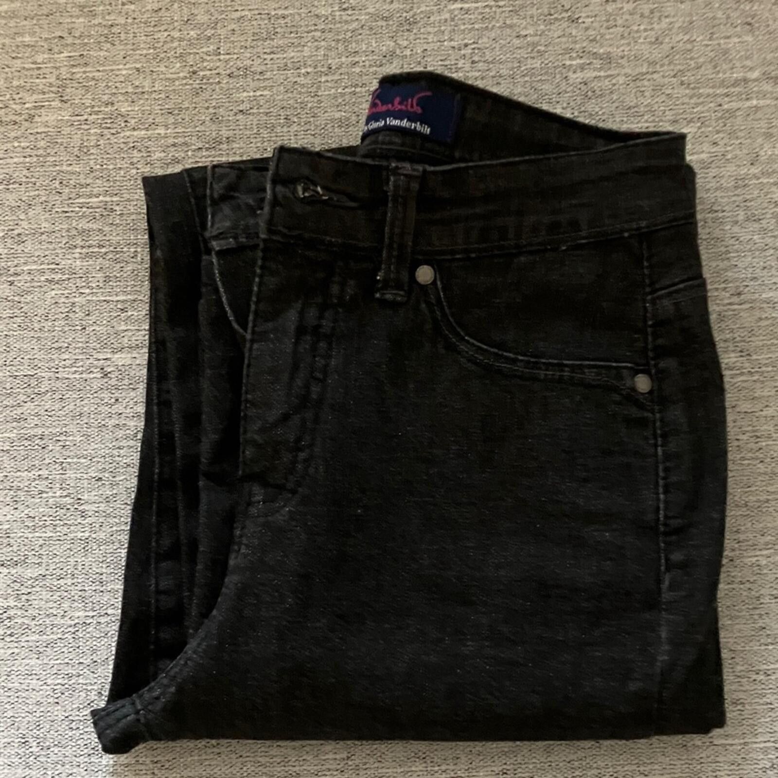 Other Gloria Vanderbilt Women's Black Straight Leg Jeans Size 30" / US 8 / IT 44 - 6 Thumbnail