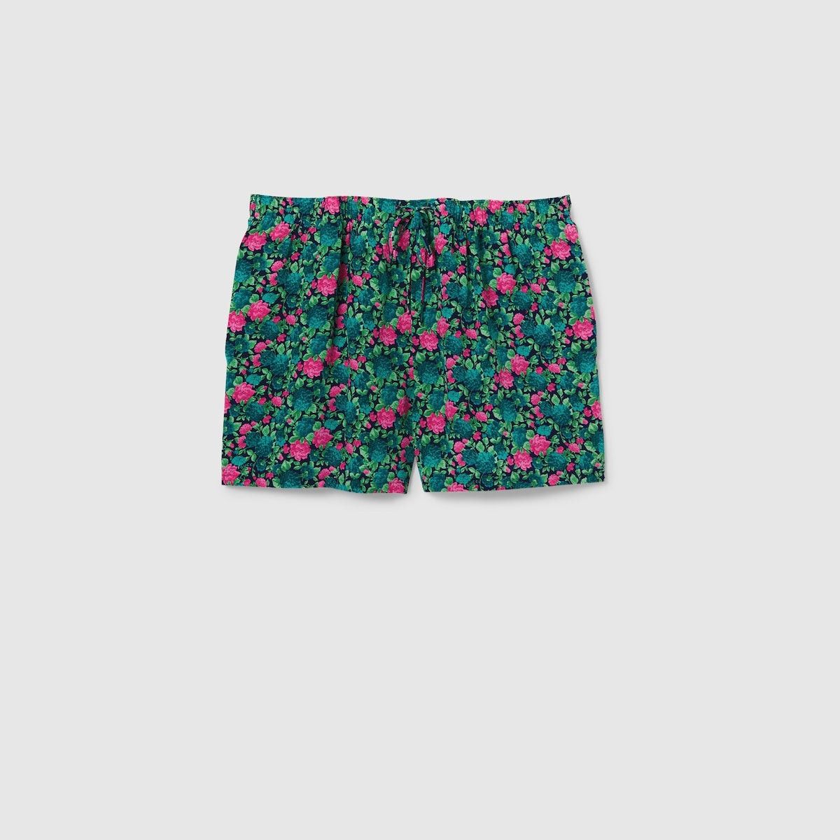 Gucci Gucci Floral Print Silk Short SIZE 38 Size ONE SIZE - 1 Thumbnail
