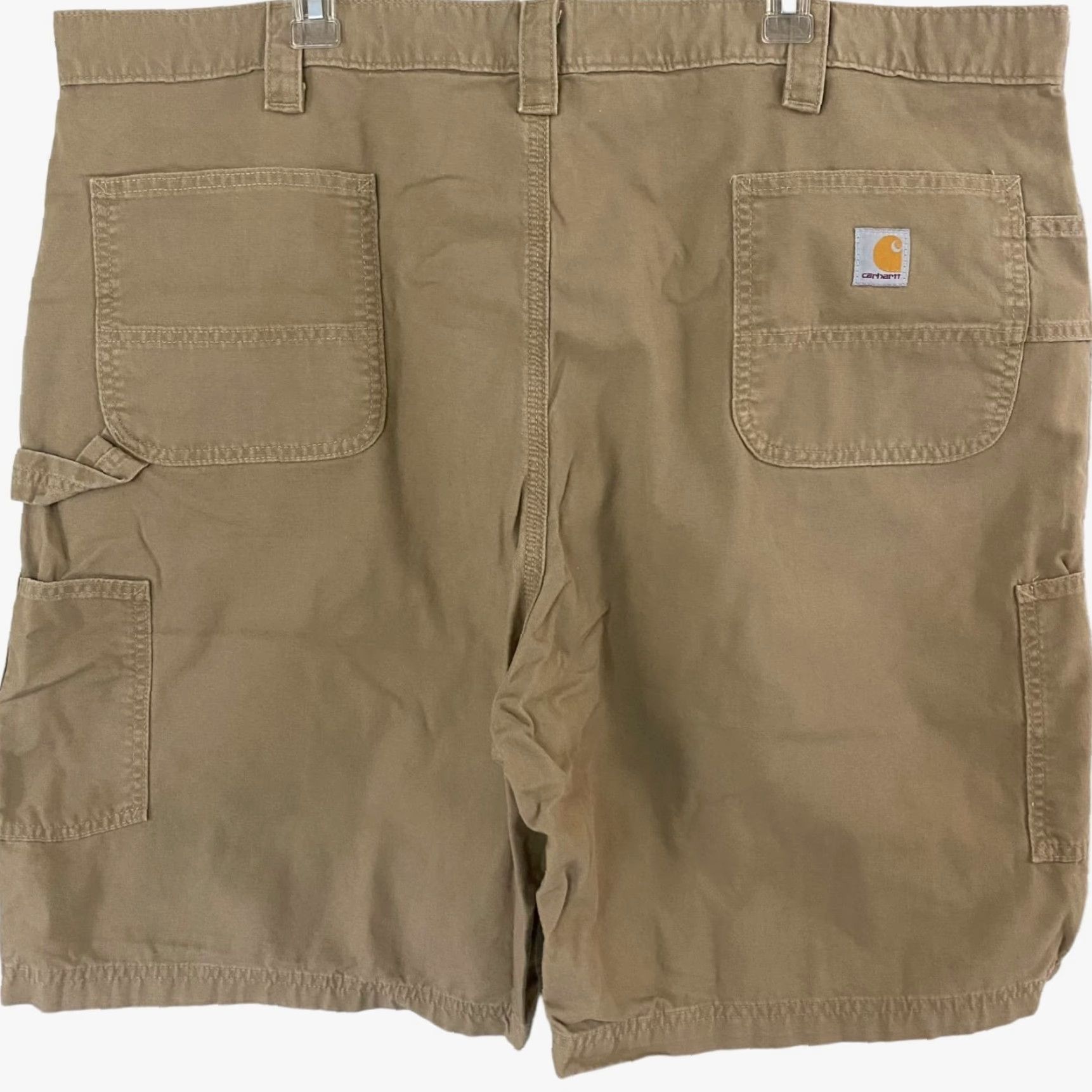 Carhartt VINTAGE Carhartt Canvas Work Shorts Tan Cargo Carpenter Original Fit Tool Loop Mens 46 Brown 100% Cotton Size US 30 / EU 46 - 3 Thumbnail