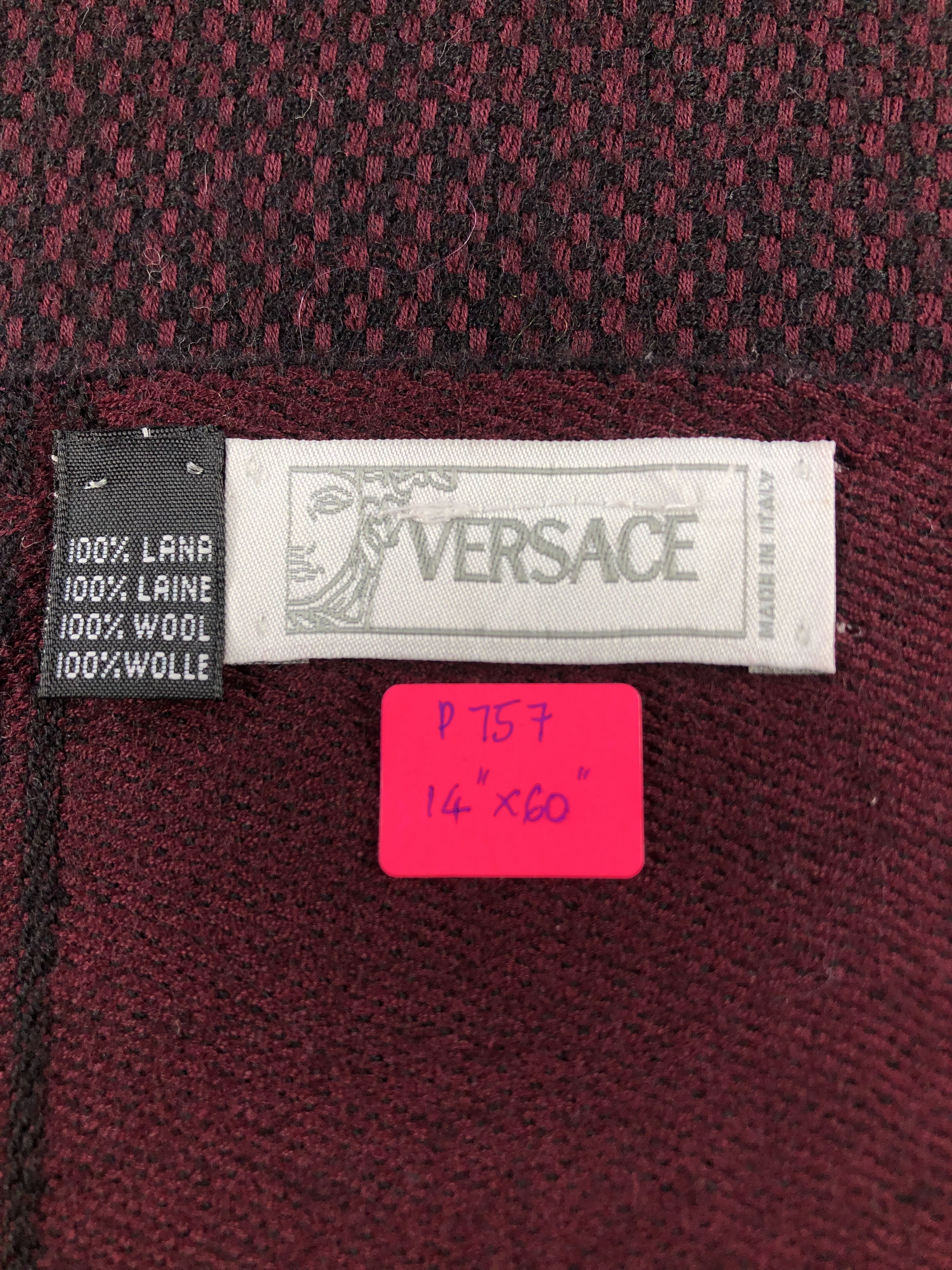 Versace Versace Wool Scarf / Muffler / Neckwear P757 Size ONE SIZE - 6 Thumbnail