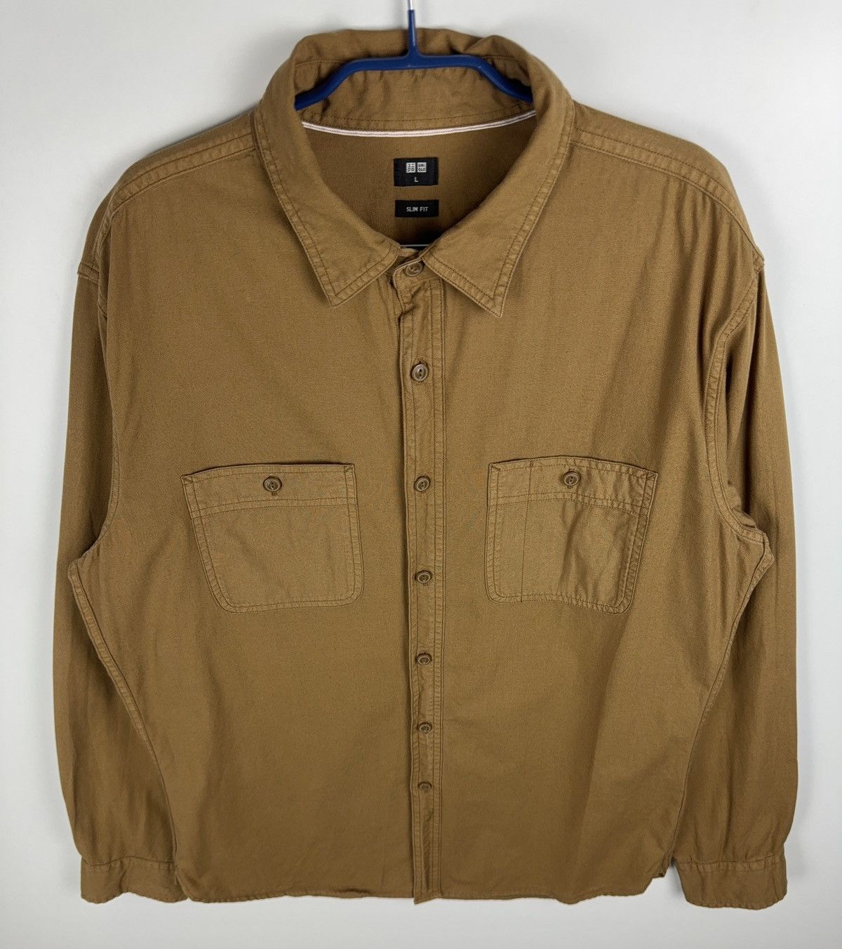 Japanese Brand Uniqlo 100% Cotton Slim Fit Button Up Long Sleeve Shirt Size US L / EU 52-54 / 3 - 2 Thumbnail