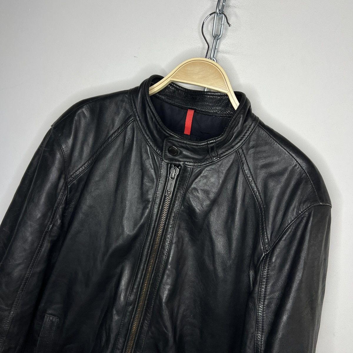Genuine Leather × Strellson Strellson Lamb Nappa Leather Jacket Black Switzerland Size US M / EU 48-50 / 2 - 4 Thumbnail