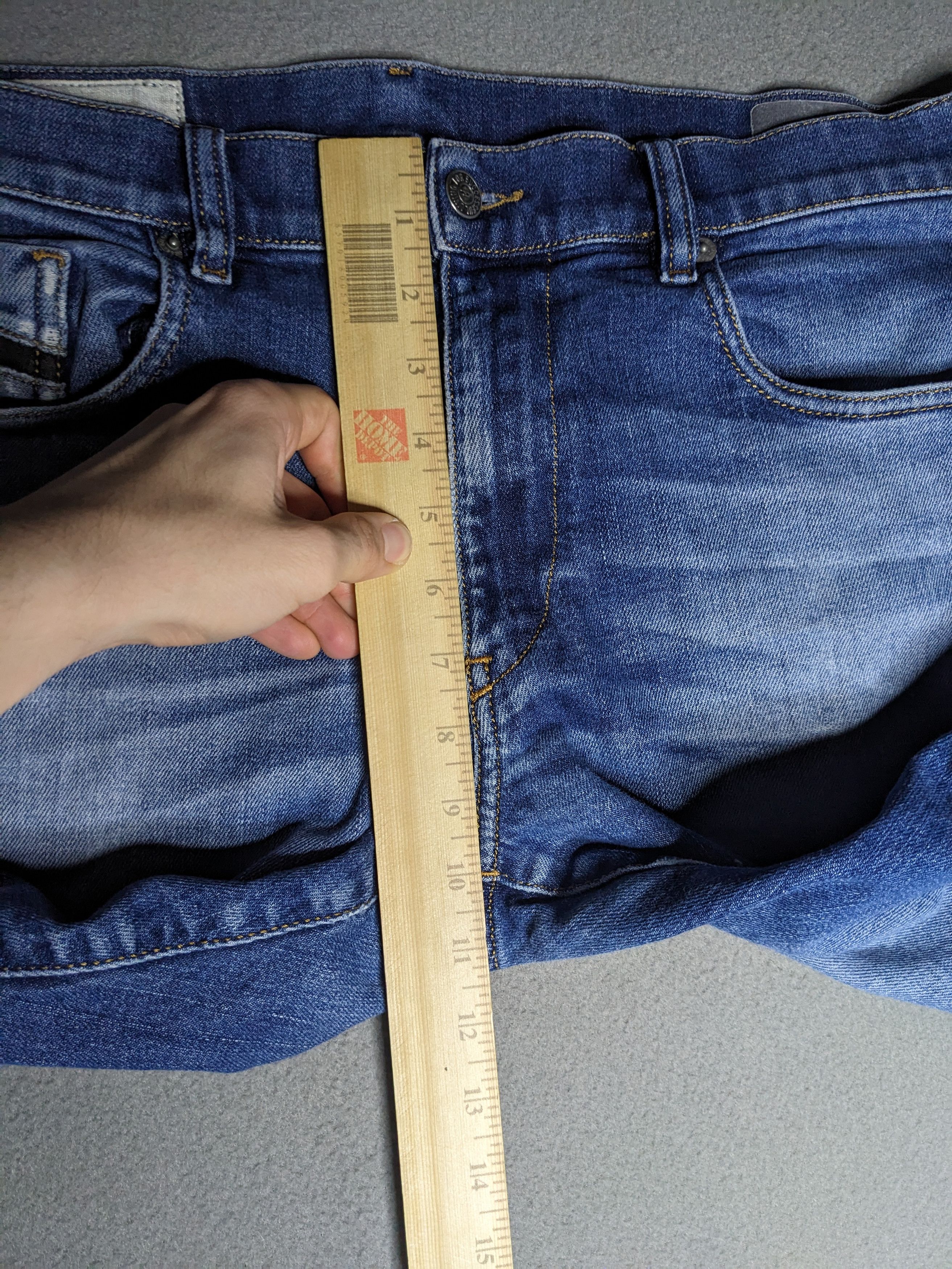 Diesel Diesel D-STRUKT Jeans 36x30 Slim Blue Denim Distressed Italy Size US 36 / EU 52 - 15 Thumbnail
