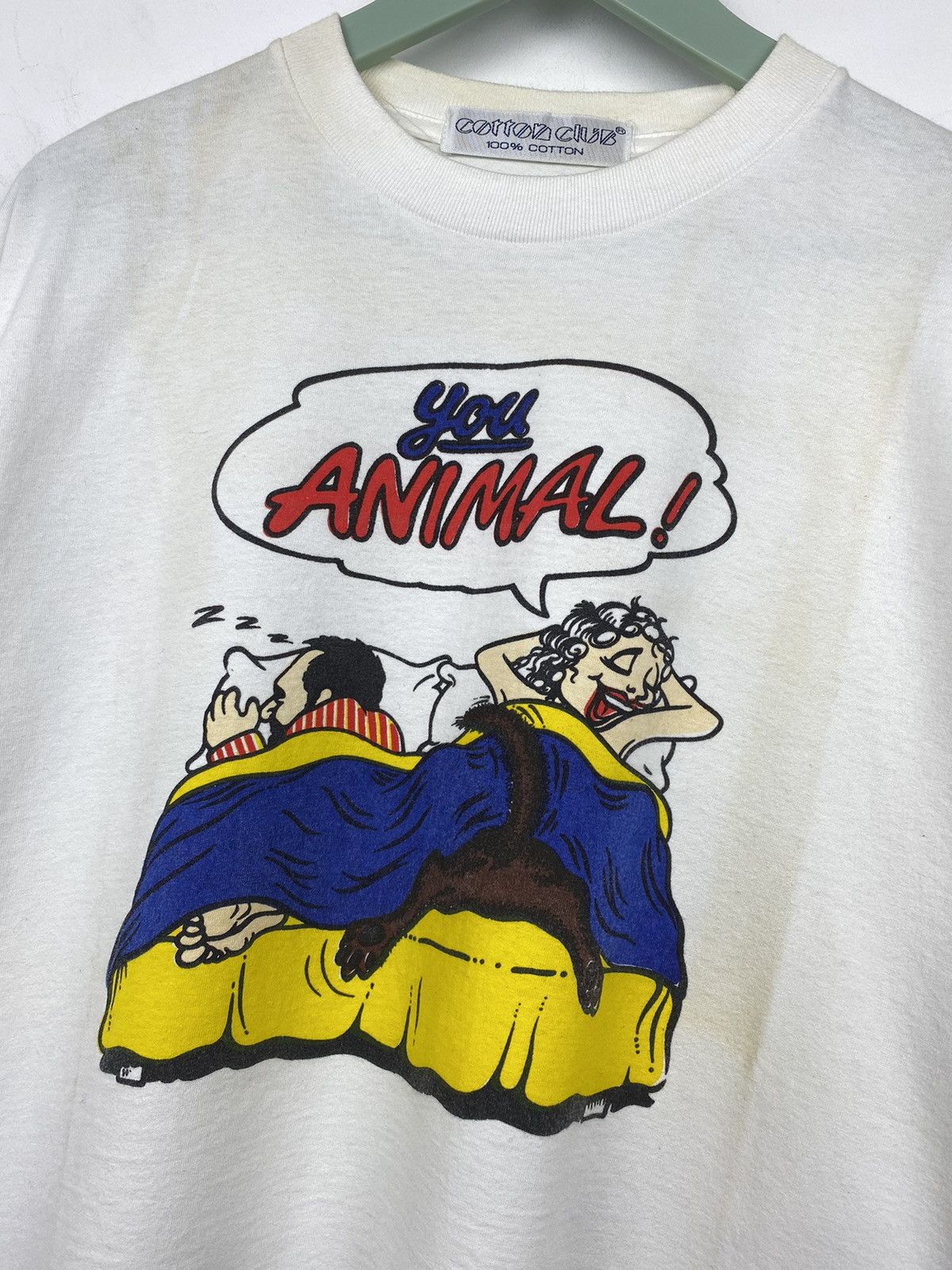 Vintage Vintage Y2K You Animal! Humor Parody T Shirt Tee Porn Star Size US M / EU 48-50 / 2 - 2 Thumbnail
