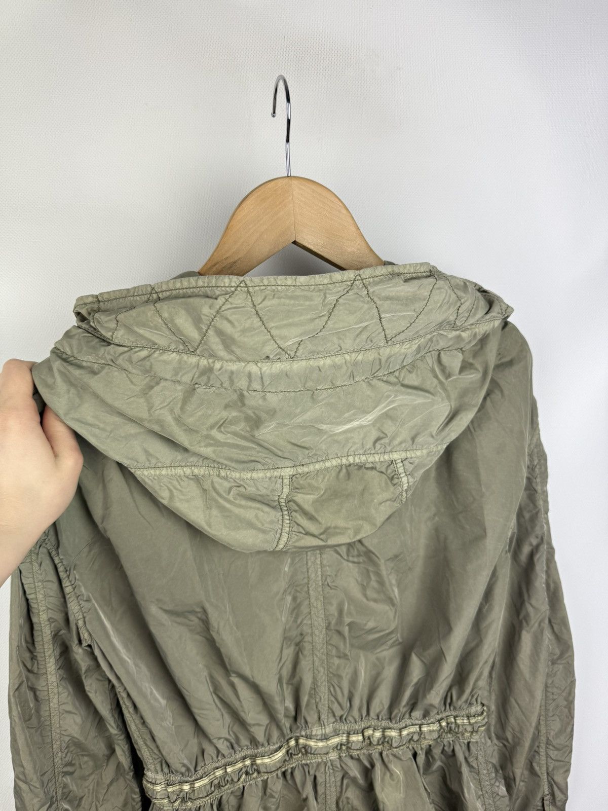 Diesel × Vintage Diesel Vintage Y2K Ladies Nylon Fishtail Hooded Parka Jacket Size M / US 6-8 / IT 42-44 - 17 Thumbnail