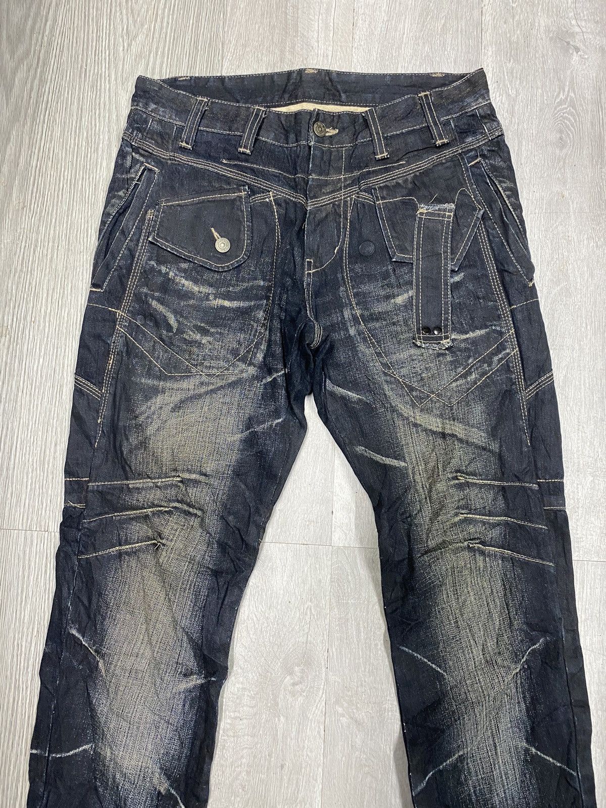 If Six Was Nine × Japanese Brand × PPFM Rare PPFM Punk Denim Multipocket Size US 32 / EU 48 - 4 Thumbnail