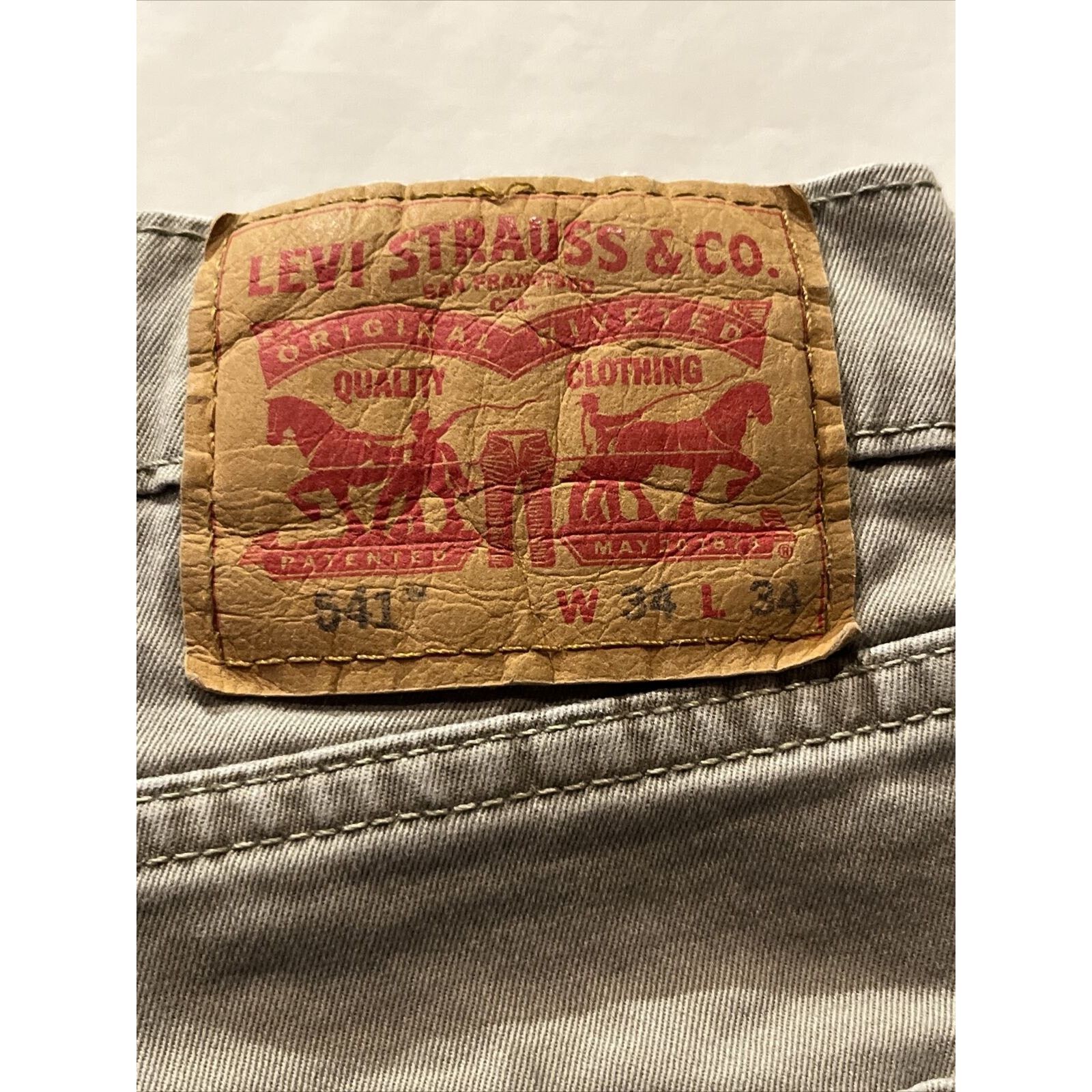 Levi's Levis 541 Pants Brown Khaki Cotton Canvas Size 34x34 Y2k EUC Size US 34 / EU 50 - 2 Thumbnail