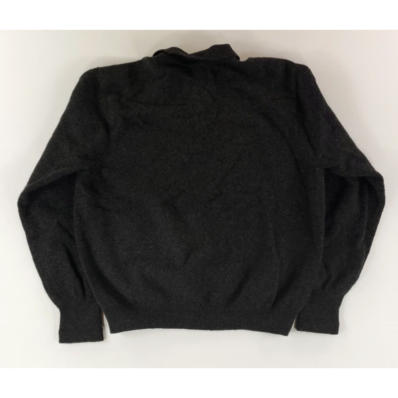 Polo Ralph Lauren Polo Ralph Lauren Sweater Polo 100% Lambs Wool Dark Gray Mens XXL Pullover Color Gray 2XL Hole at bottom Size US XXL / EU 58 / 5 - 4 Thumbnail