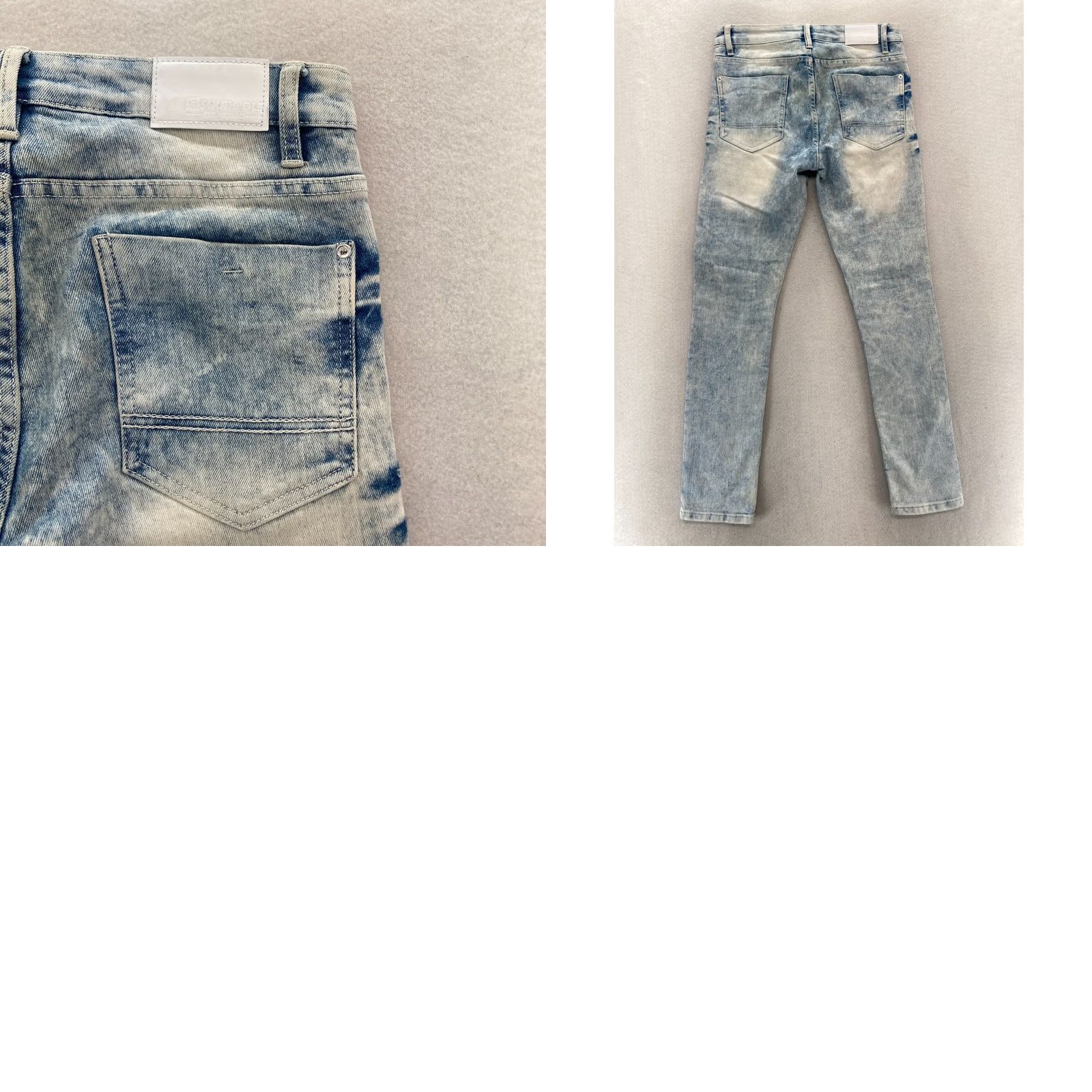 Southpole Southpole Skinny Moto Jeans Mens 30x30 Blue Acid Wash Stretch Denim Hip Hop Stretc? Size US 30 / EU 46 - 9 Thumbnail