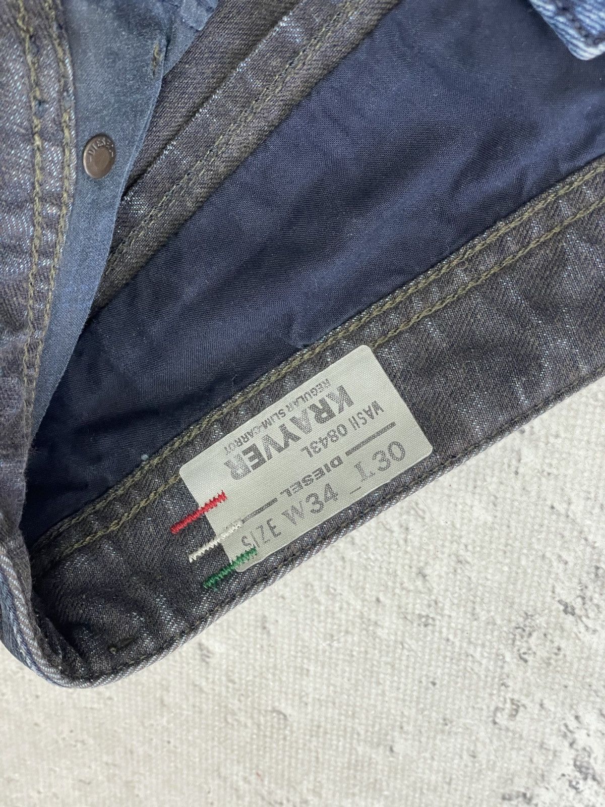 Diesel washed Distressed y2k jeans pants hype