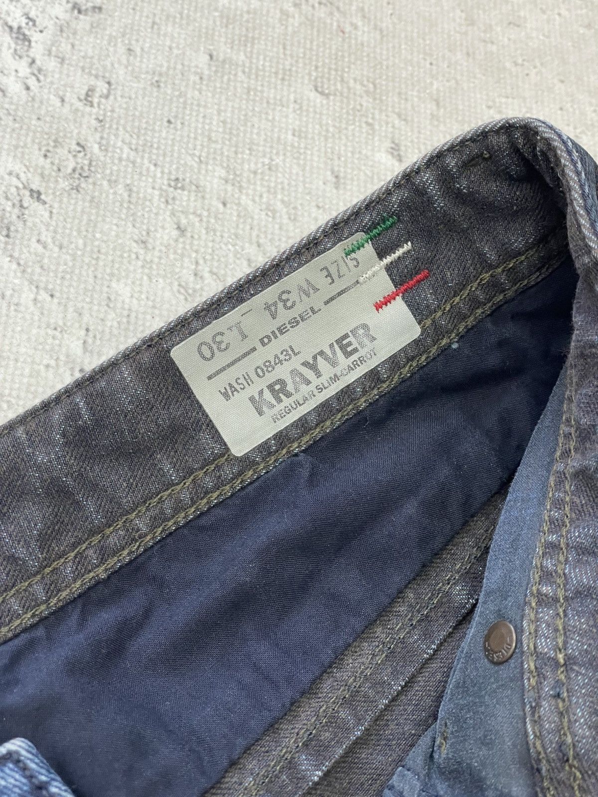 Diesel Diesel washed Distressed y2k jeans pants hype Size US 34 / EU 50 - 9 Thumbnail