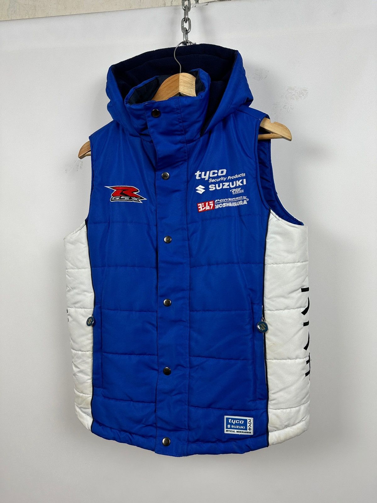Formula 1 Suzuki GSXR Tyco TAS Racing Blue Motorcycle Fleece Vest Size US S / EU 44-46 / 1 - 8 Thumbnail
