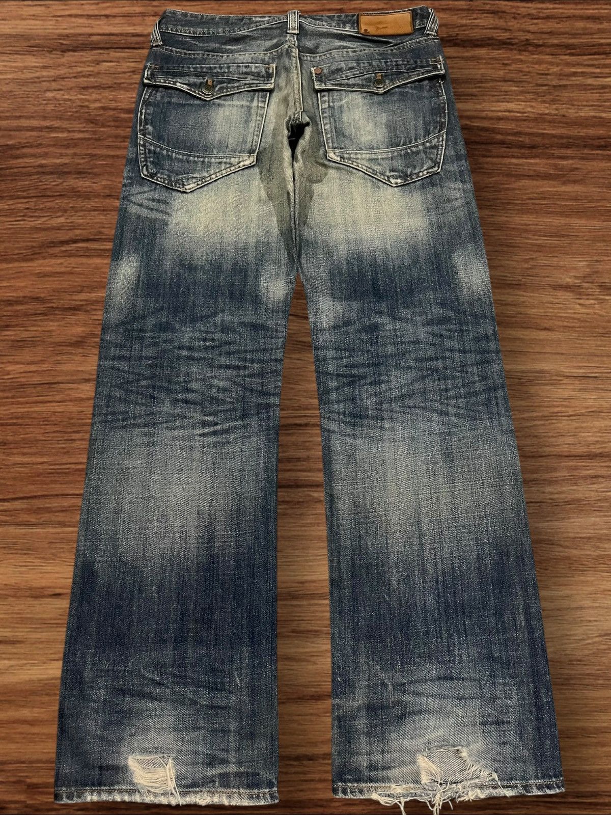 Japanese Brand Vintage Japanese Brand Blue Faded Washed Distressed Jeans Size US 32 / EU 48 - 2 Thumbnail