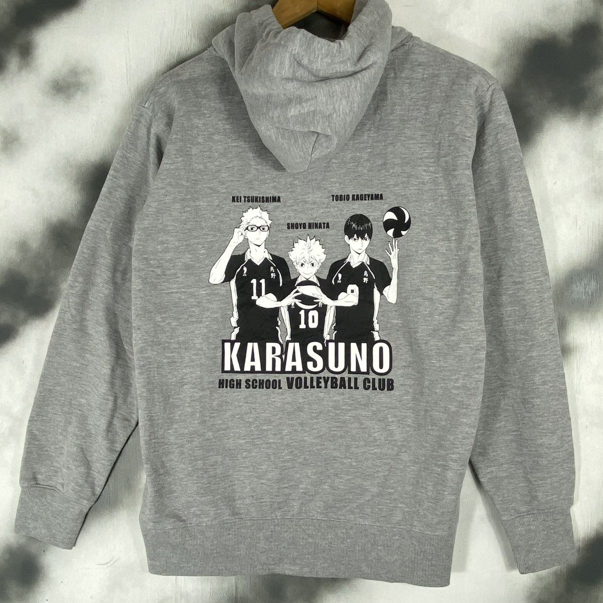 Anime × Japanese Brand Anime Haikyu Karasuno volleyball club Hoodies Size US L / EU 52-54 / 3 - 1 Thumbnail