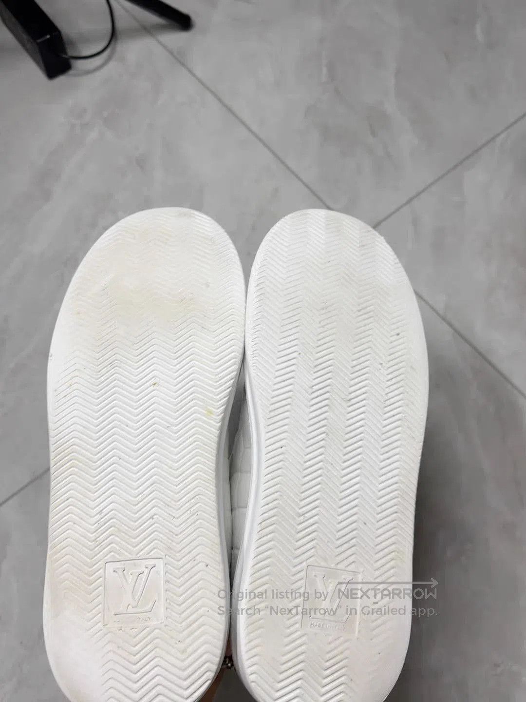 Louis Vuitton White Low-Top Sneakers Size 7. Size US 7 / EU 40 - 7 Thumbnail
