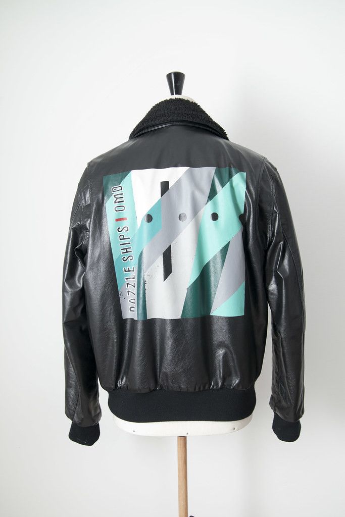 Raf Simons AW03 Dazzle Ships | OMD leather jacket Size US M / EU 48-50 / 2 - 2 Thumbnail