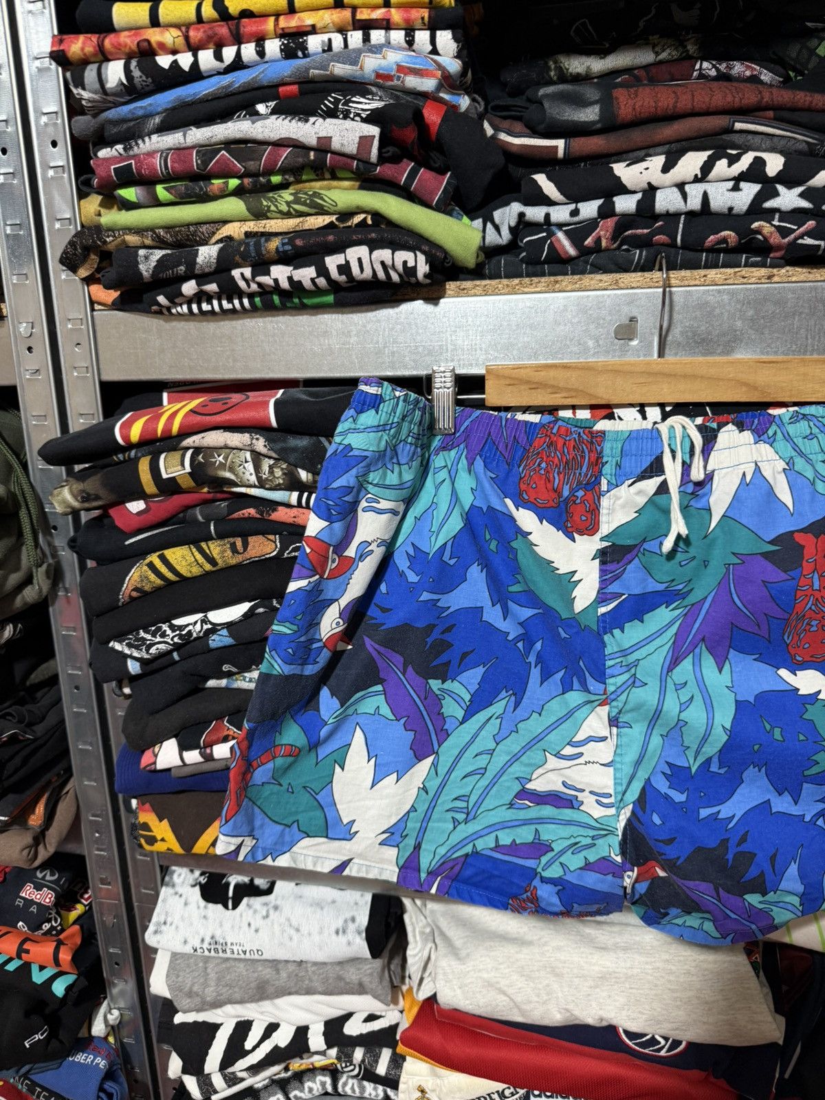 Puma Vintage 90’s Puma Hawaiian Beach Nylon Swim Retro Shorts Size US 34 / EU 50 - 4 Thumbnail