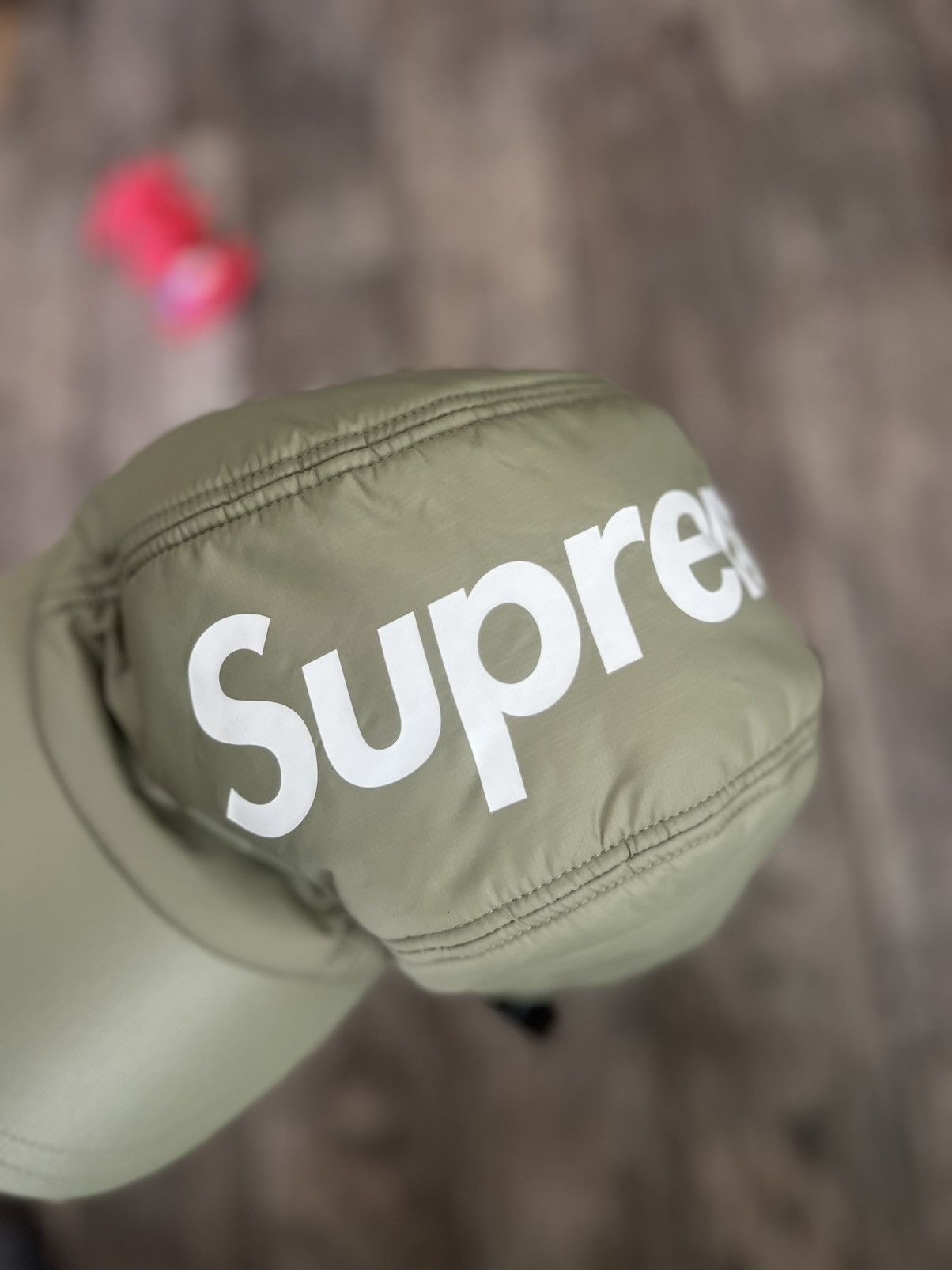 Supreme Supreme Codura Puffer Balaclava Light Olive Size ONE SIZE - 4 Thumbnail