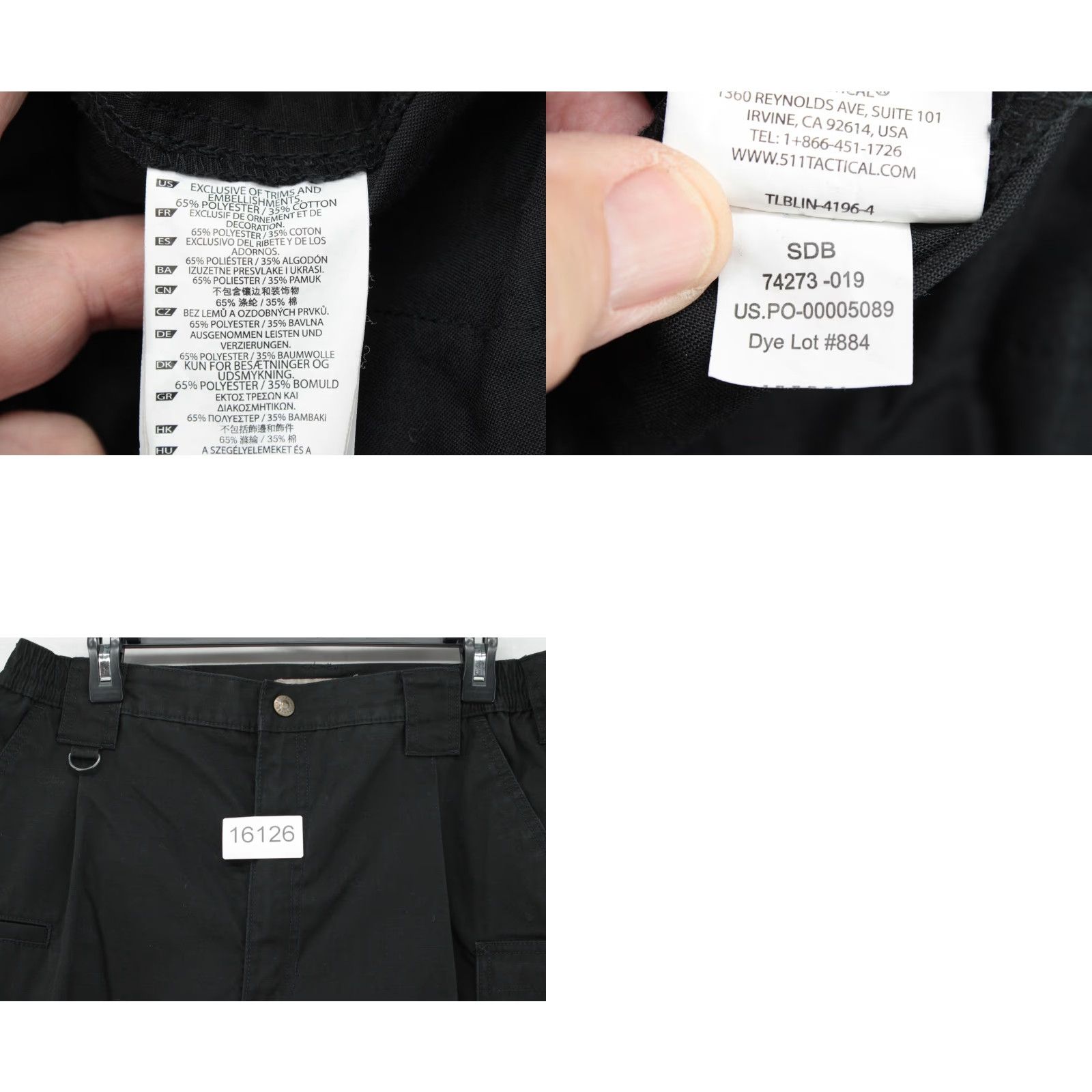 Vintage 5.11 Taclite Pro Ripstop Pants Men 36x31 Black Cargo Pocket Regular 74273 511 Tactical Modern Outdoor Tactical Pants Mens Black Ripstop Cargo 36x31 Size US 36 / EU 52 - 8 Thumbnail