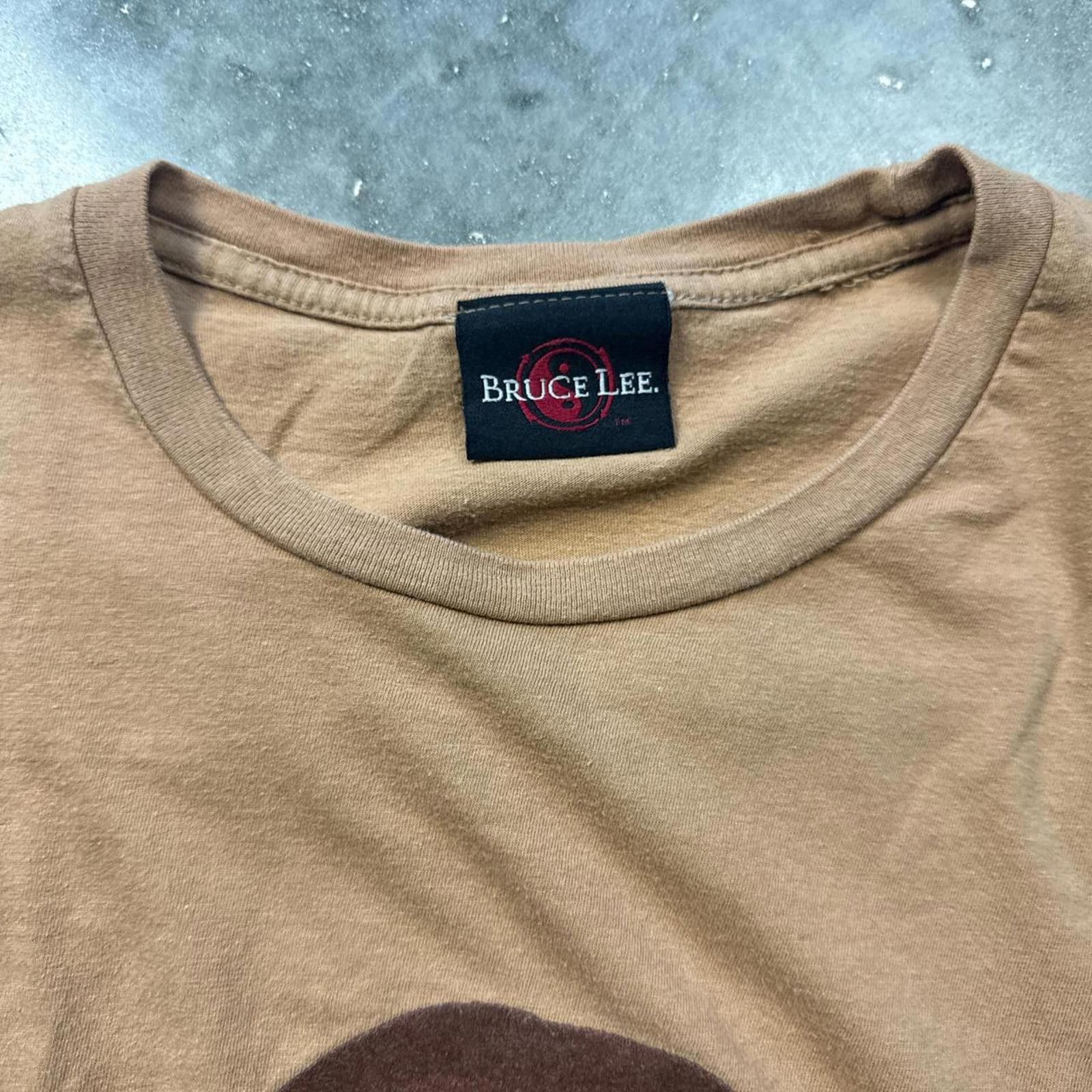 Other Bruce Lee Graphic Vintage Y2k T-Shirt In Brown & Tan Size US L / EU 52-54 / 3 - 4 Thumbnail