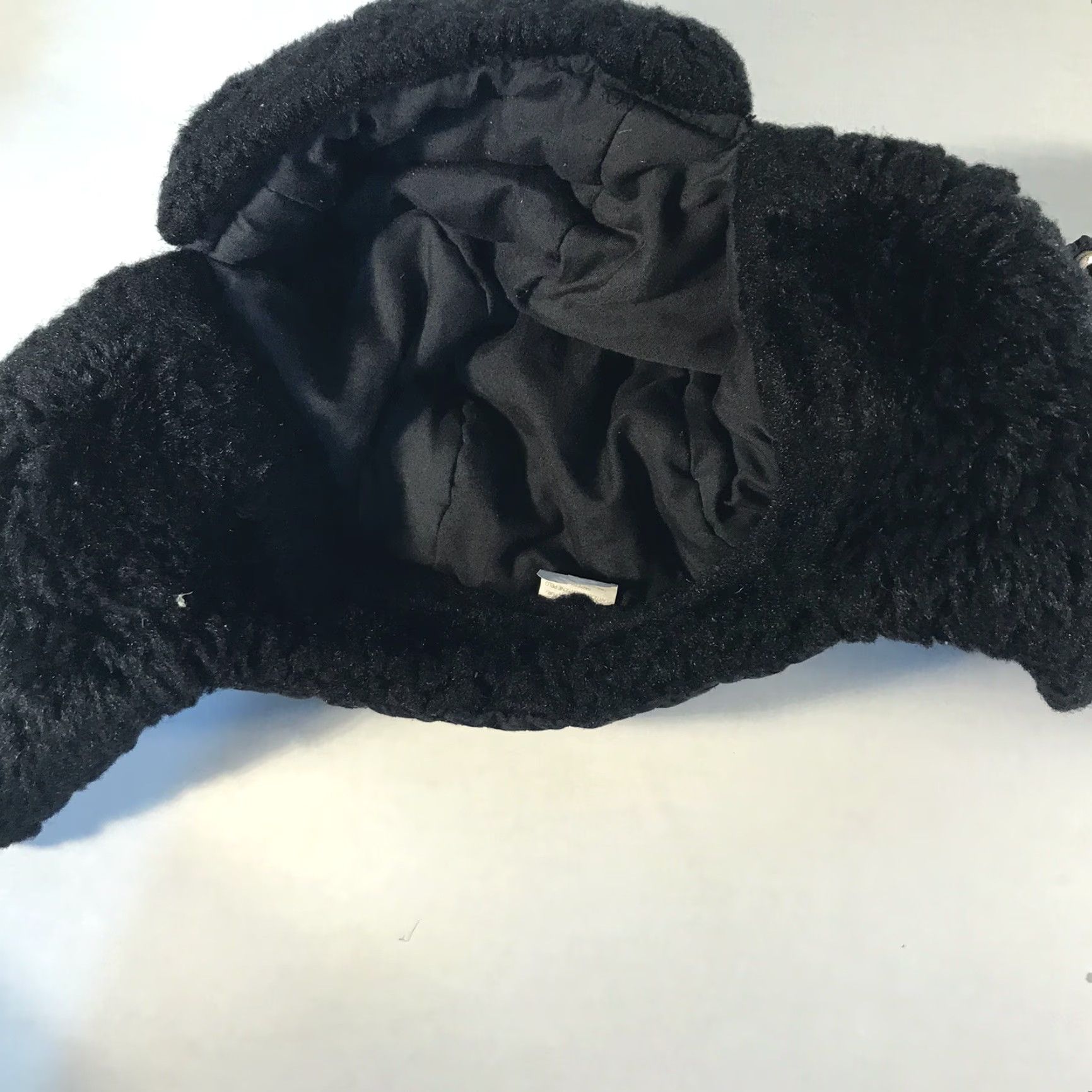 Vintage Unbranded Lot Of 2 Black Quilted Trapper Hats OSFA Size ONE SIZE - 6 Thumbnail