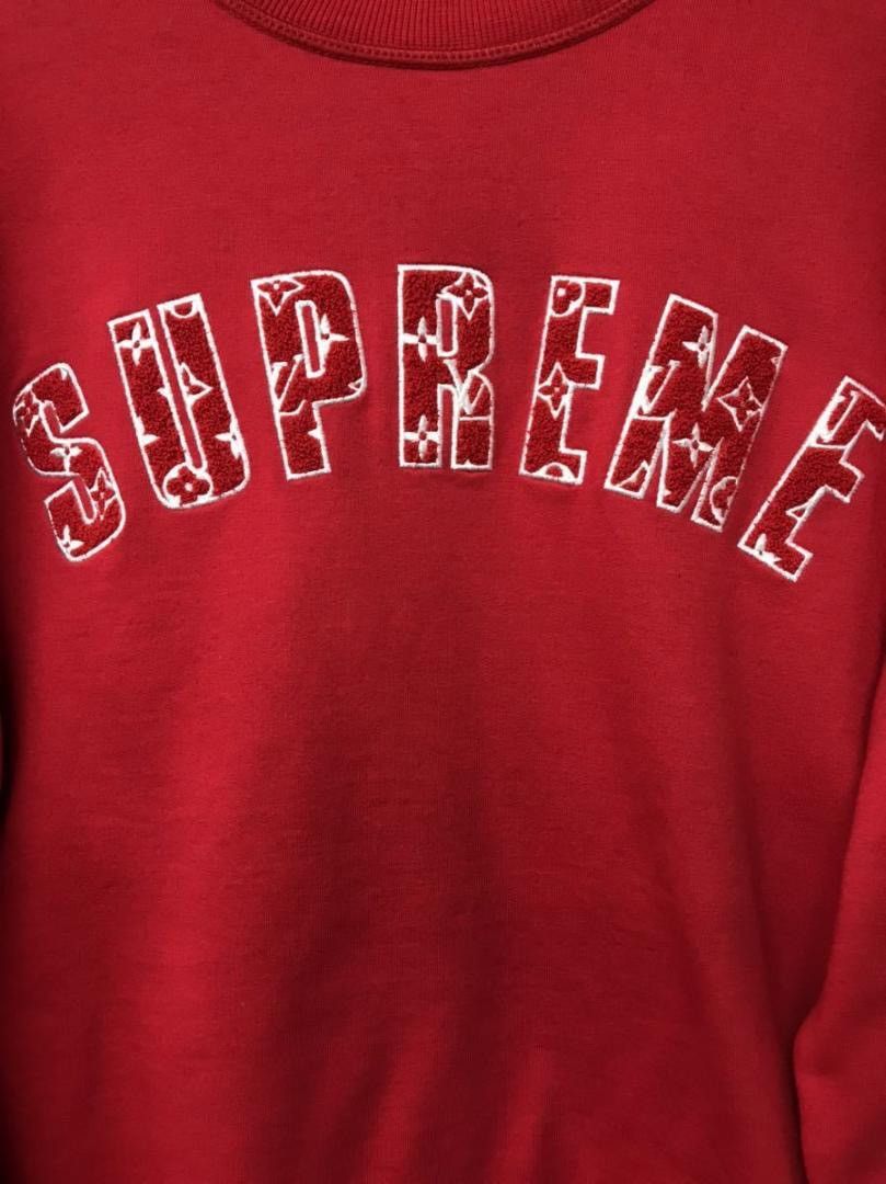Louis Vuitton × Supreme Supreme x Louis Vuitton Arc Logo Crewneck Size US XL / EU 56 / 4 - 5 Thumbnail