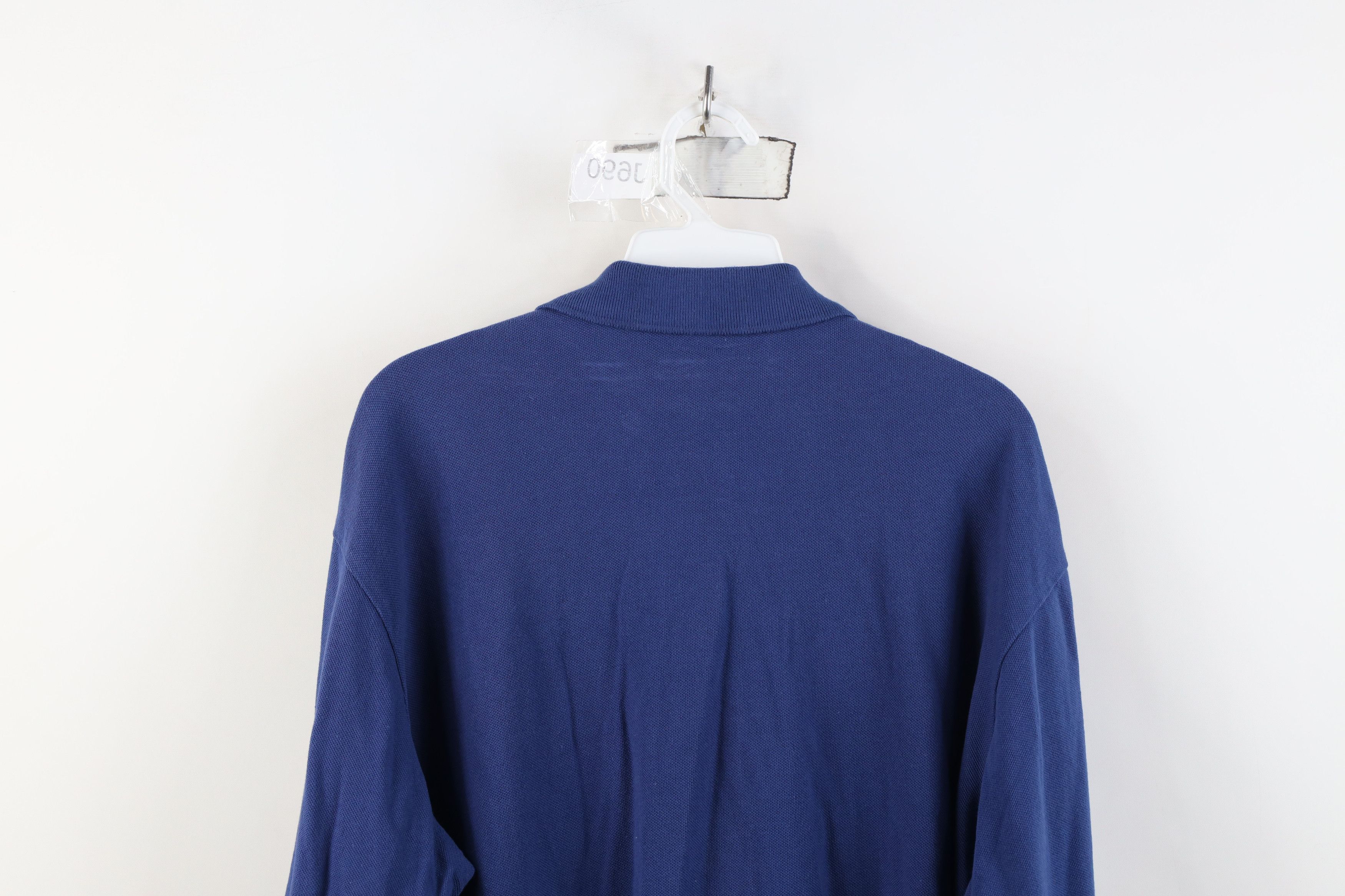 Ralph Lauren Vintage 90s Ralph Lauren Long Sleeve Rugby Polo Shirt Blue Size US L / EU 52-54 / 3 - 13 Thumbnail