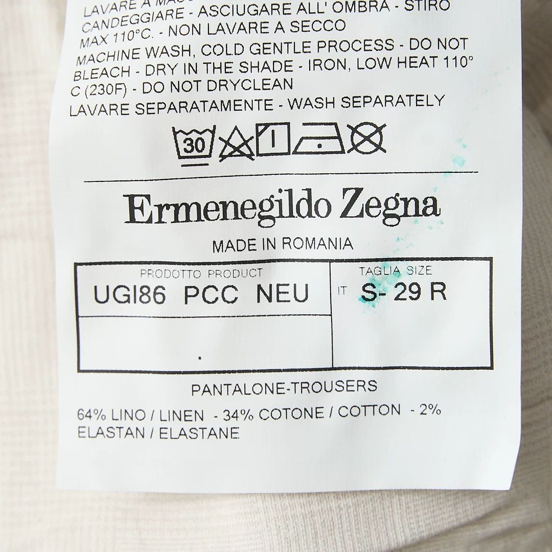 Ermenegildo Zegna Ermenegildo Zegna Men's Linen-Cotton Casual Pants Size US 32 / EU 48 - 7 Thumbnail