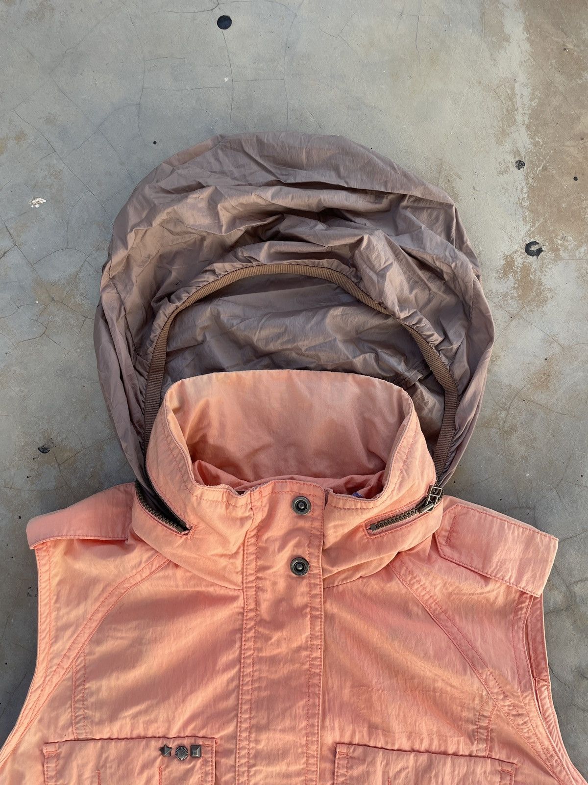 BLACKYAK × Vintage Black Yak Utility Outdoor Hooded Sleeveless Vest Zip Jacket Size S / US 4 / IT 40 - 12 Thumbnail