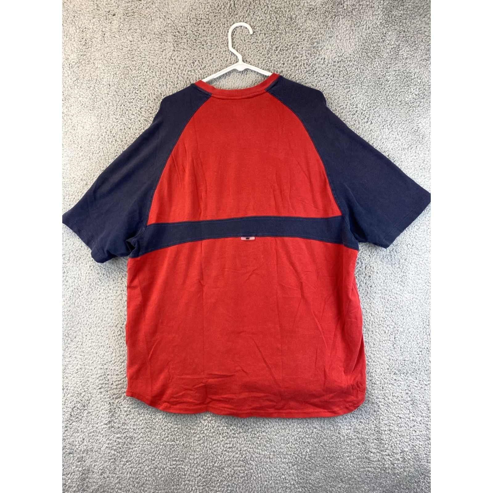 Nike VINTAGE Nike T-Shirt Mens XL Red Short Sleeve Navy 60-1 Metal Size US XL / EU 56 / 4 - 7 Thumbnail