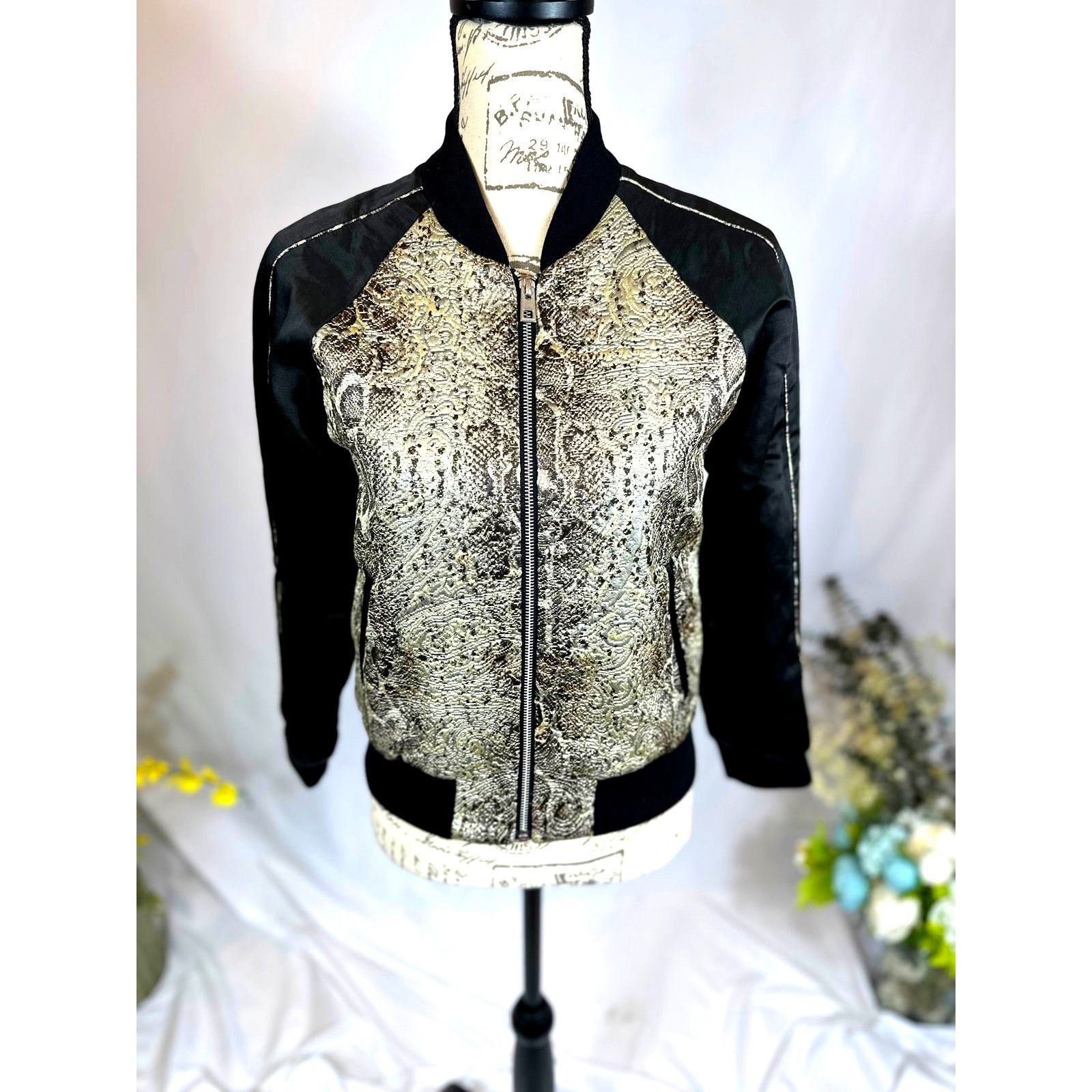 Zadig & Voltaire Zadig & Voltaire Billy Snake Deluxe Bomber Jacket XS Size XS / US 0-2 / IT 36-38 - 10 Thumbnail