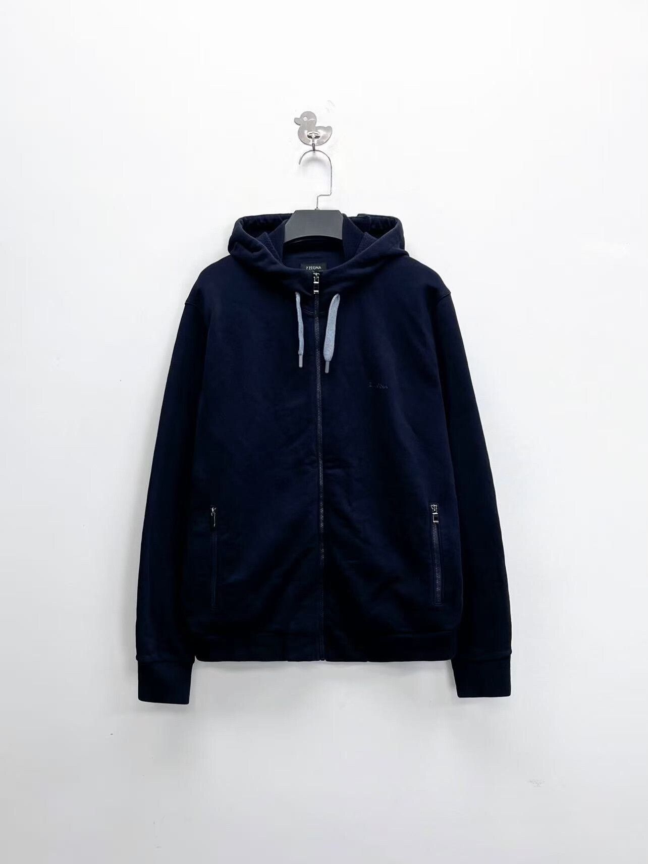 Ermenegildo Zegna Ermenegildo Zegna Zip Hoodie Jacket for Men Size US L / EU 52-54 / 3 - 1 Thumbnail
