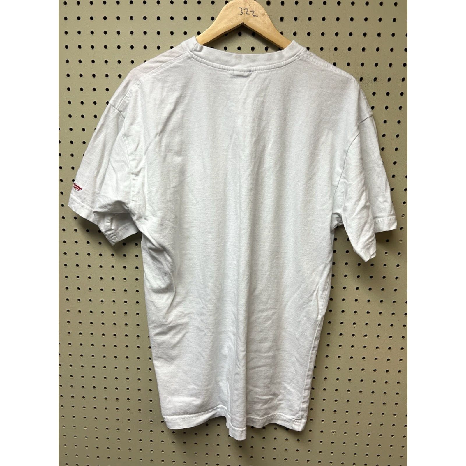 NASCAR VINTAGE Race Rock Apparel T-Shirt Men's Large White 90s Rock NASCAR Shirt Size US L / EU 52-54 / 3 - 2 Thumbnail