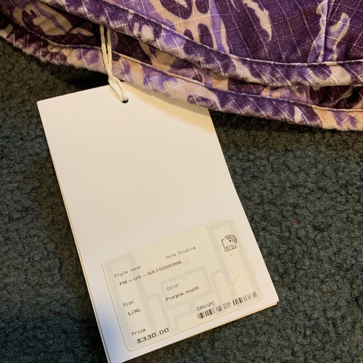Acne Studios ACNE STUDIOS PURPLE CAMOU BUCKET HAT Size ONE SIZE - 3 Thumbnail