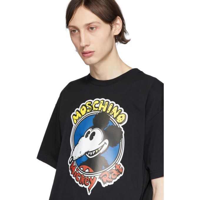 Moschino o1y0225 Logo T-Shirt in Black Size US XS / EU 42 / 0 - 2 Thumbnail