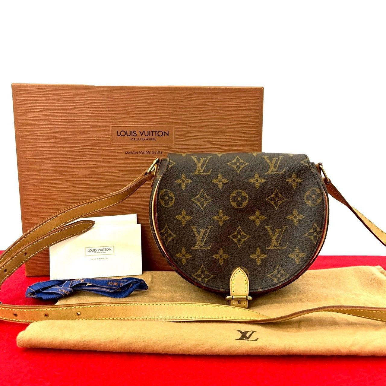 Louis Vuitton Louis Vuitton Louis Vuitton Tambourin Monogram Leather Mini Shoulder Bag Textile Shoulder Bag DUTY FREE for USA Size ONE SIZE - 1 Thumbnail