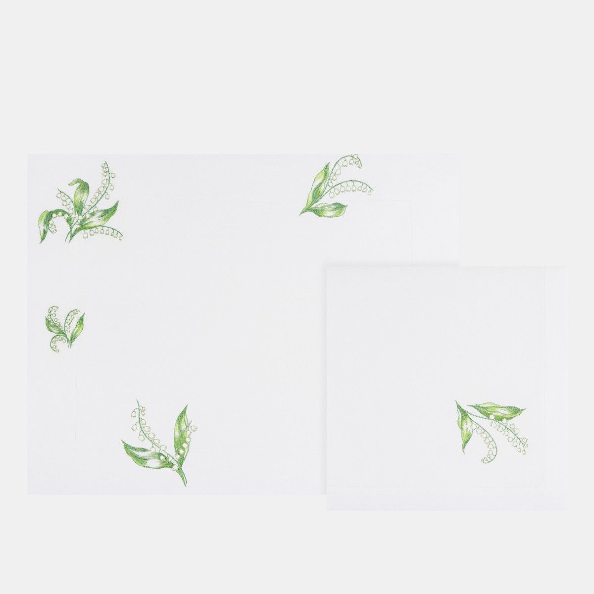 Dior o1bcso1str0226 Size:OS/Embroidered Placemat in White/Green Size ONE SIZE - 1 Preview