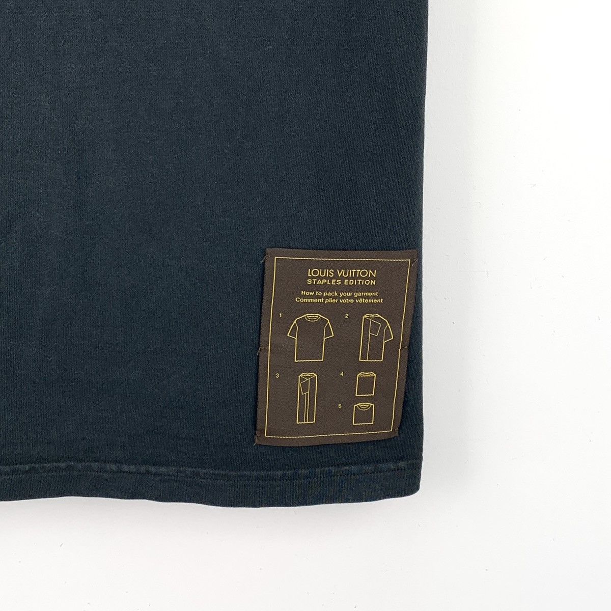 Louis Vuitton Louis Vuitton 24 Black Manual Cotton Crew Neck T-Shirt K26WX Size US XL / EU 56 / 4 - 4 Thumbnail