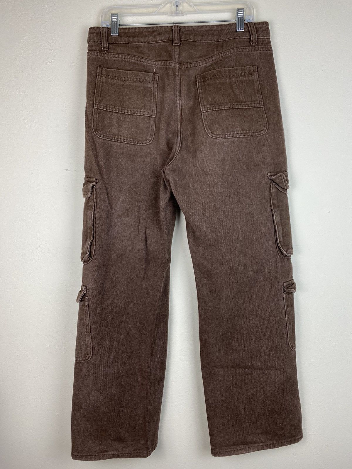 Japanese Brand Crazy Vintage Brown Multi Pocket Cargo Pants Baggy Y2k rare Size US 32 / EU 48 - 5 Thumbnail