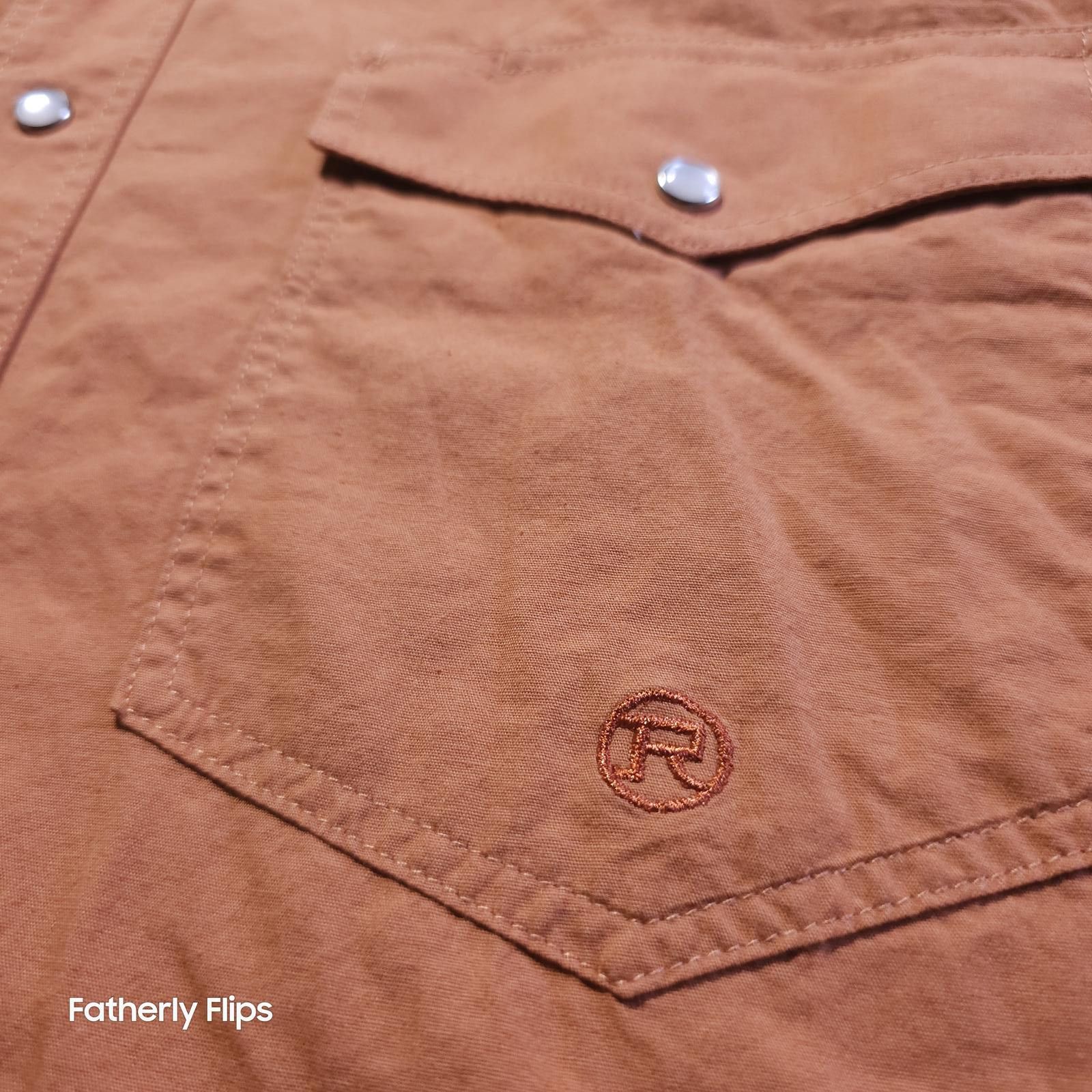 Roper Roper Mens Western Short Sleeve Shirt Medium Rust Pearl snap Size US M / EU 48-50 / 2 - 3 Thumbnail