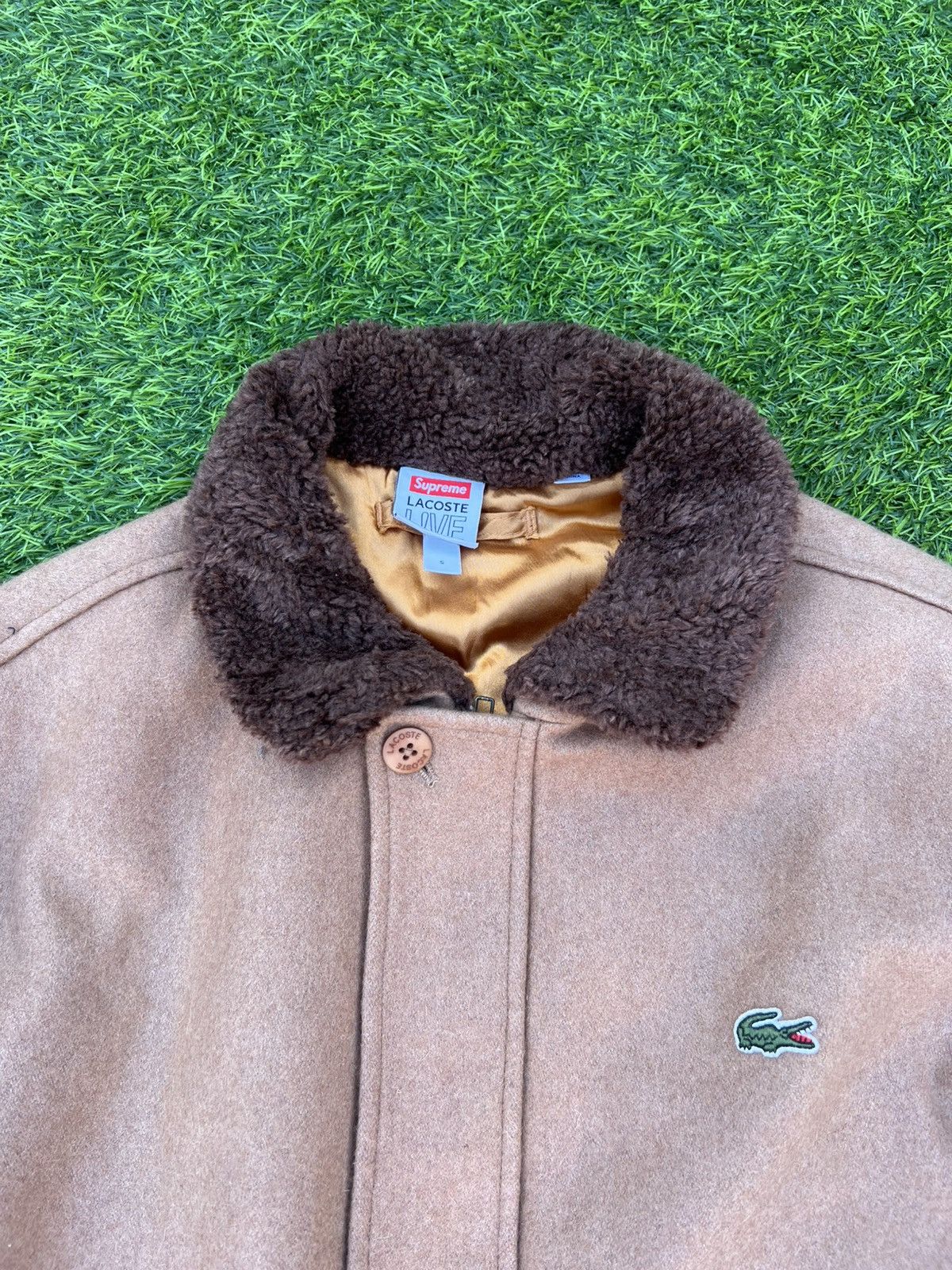 Lacoste × Supreme Supreme x Lacoste Wool Bomber Jacket - FW19 Collaboration Size US S / EU 44-46 / 1 - 7 Thumbnail