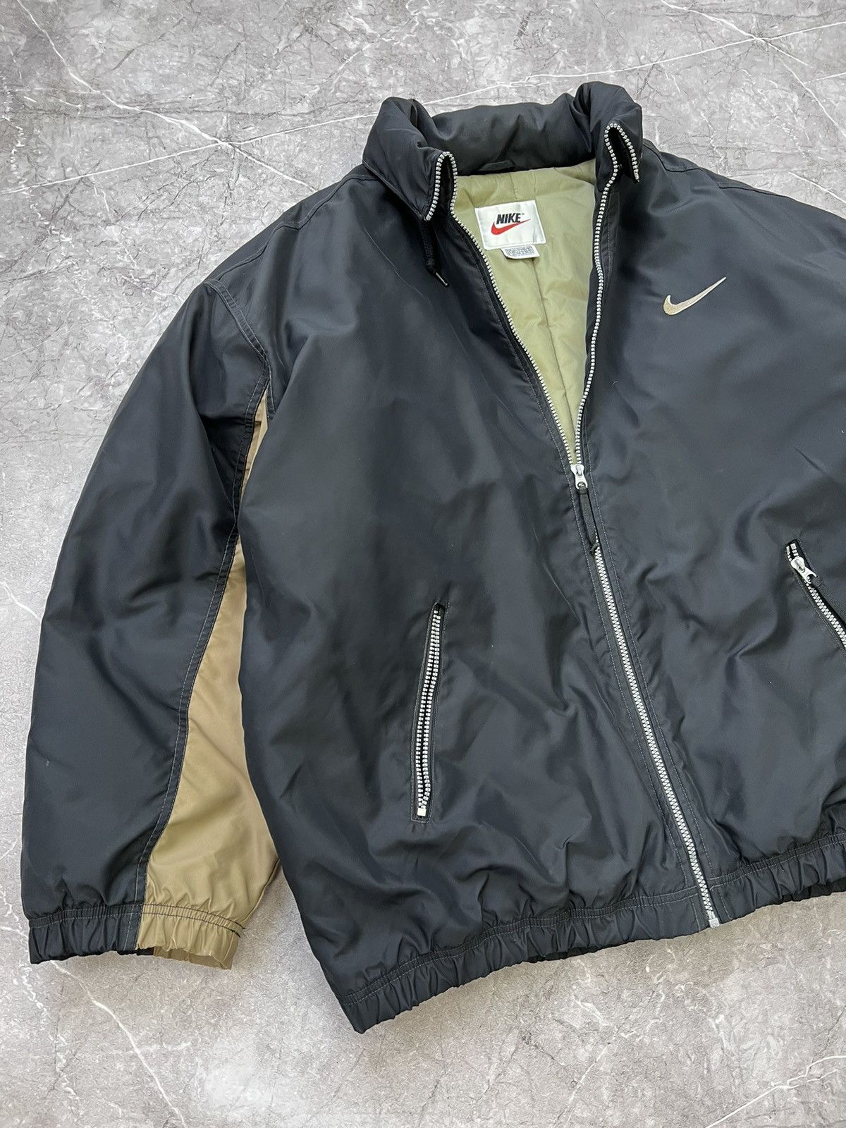 Nike × Vintage 90's Vintage Nike Jacket Big Swoosh Logo Rare Design Size US XL / EU 56 / 4 - 3 Thumbnail