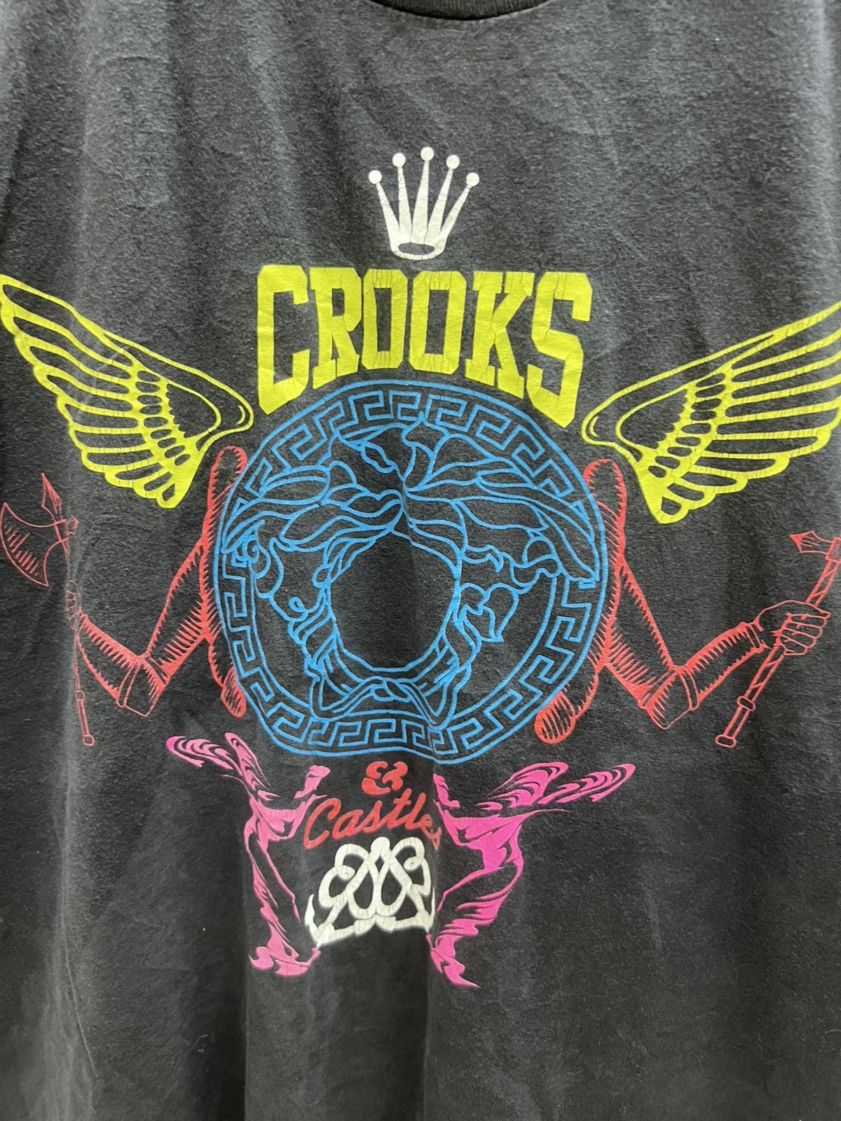 Stussy Thrashed Faded Crooks Castles Streetwear Tee Size US L / EU 52-54 / 3 - 2 Thumbnail