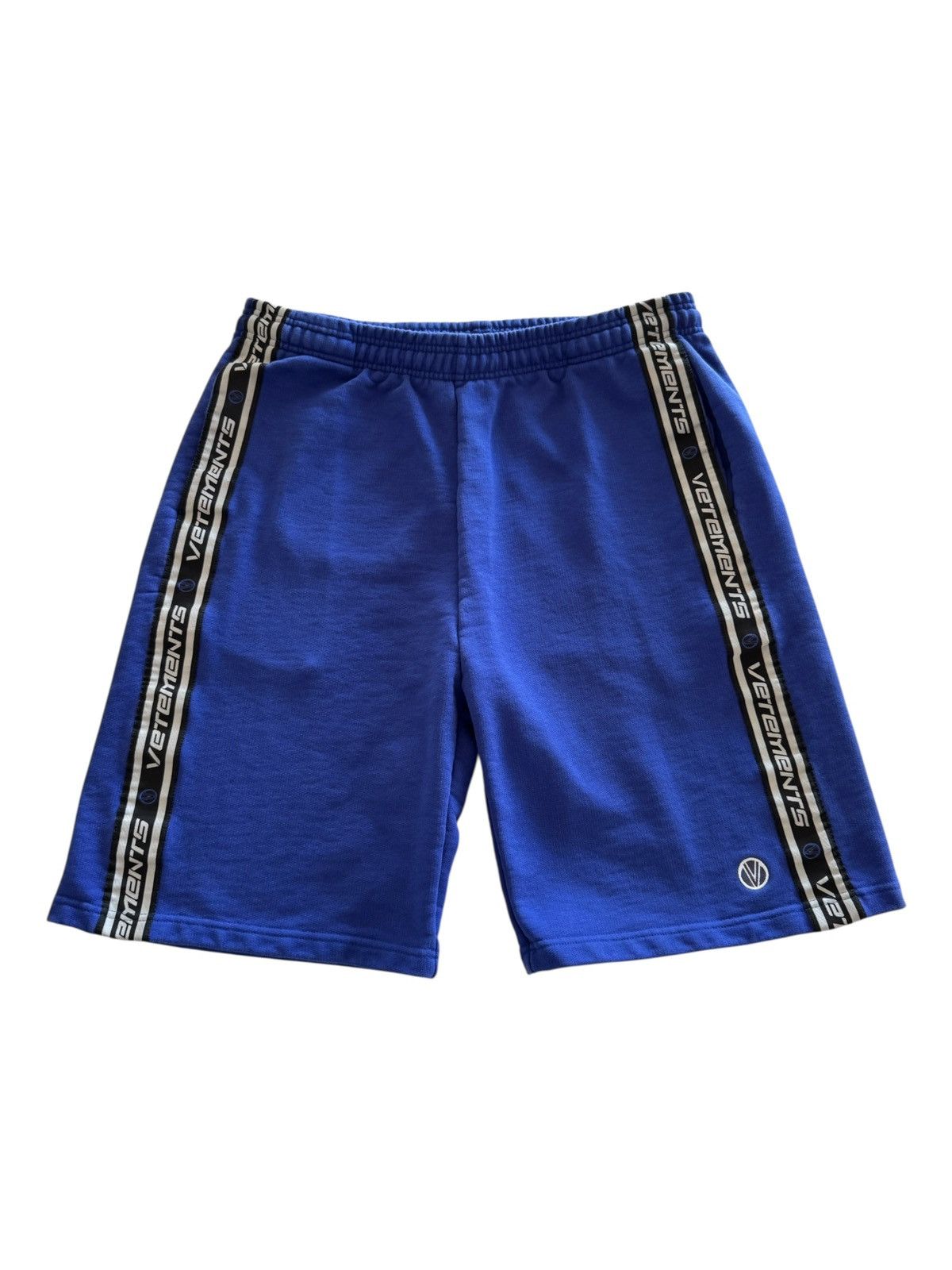 Vetements *RARE* VETEMENTS GVASALIA TAPE LOGO V SHORT SWEATPANTS Size US 34 / EU 50 - 1 Thumbnail
