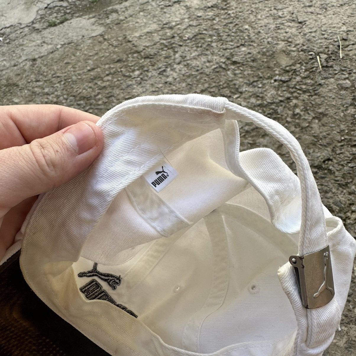 Puma Vintage Cap Puma White Hat Y2K One size 90s USA Style Size ONE SIZE - 6 Thumbnail