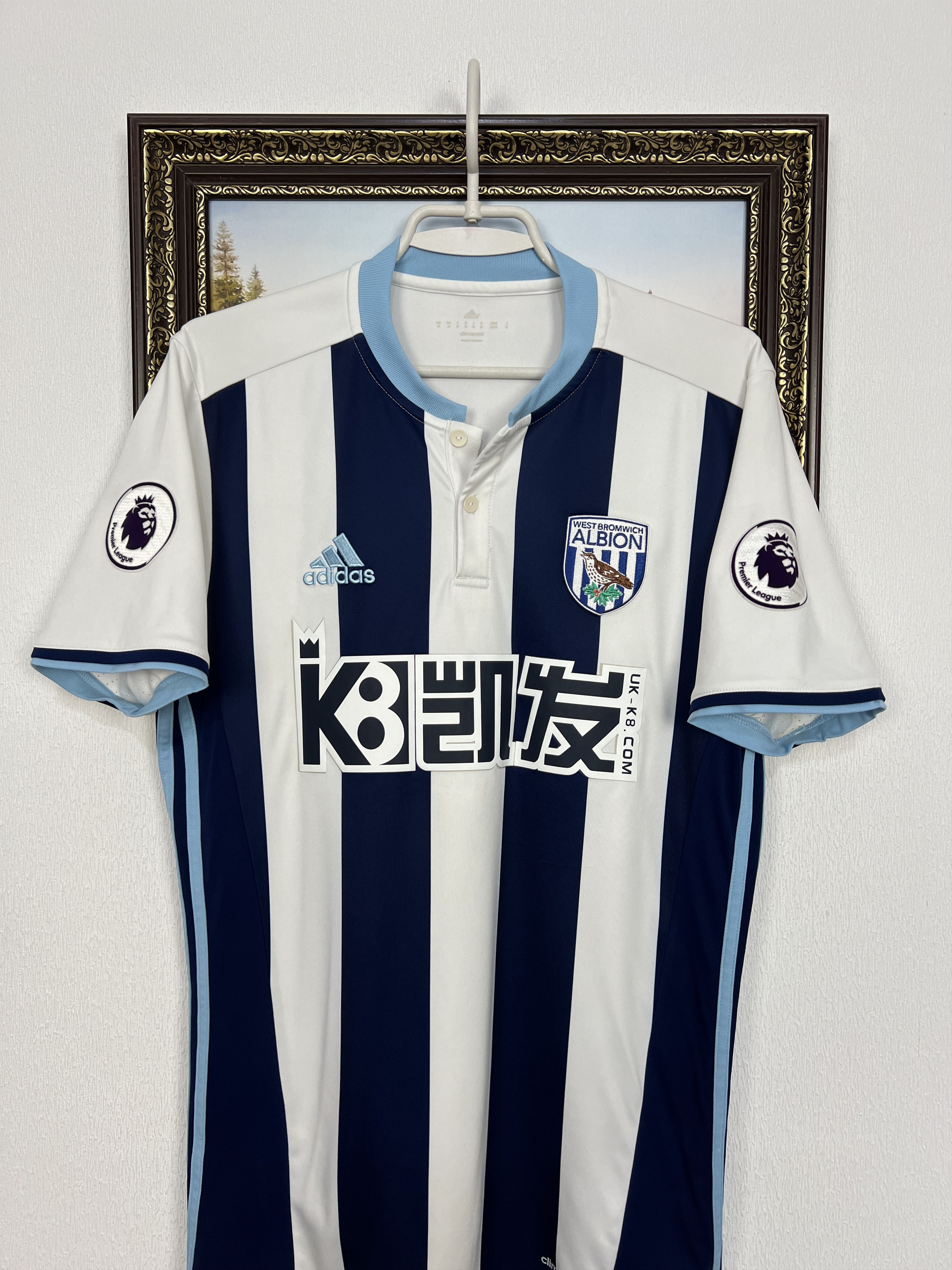 Adidas West Bromwich Albion Home football shirt 2016 Soccer Adidas Size US M / EU 48-50 / 2 - 2 Thumbnail