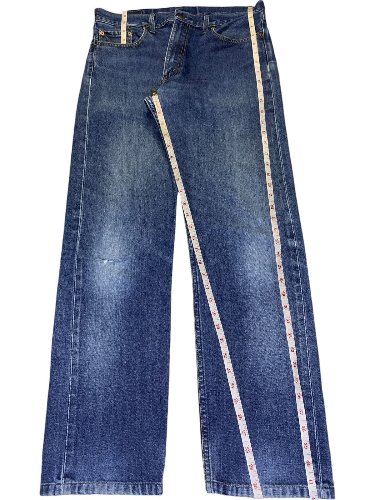 Levi's SALES🔥Vintage 90s Levis 505 Blue Wash Distress Loose Jeans Size US 33 - 13 Thumbnail