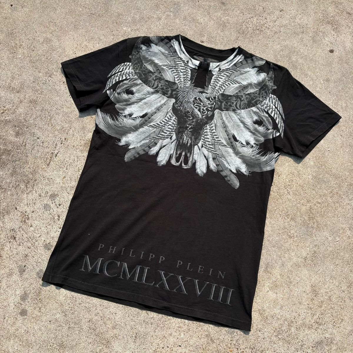 Philipp Plein ❌SOLD❌Philipp Plein Skull Wings Tee Double Sided Gothic Size US M / EU 48-50 / 2 - 15 Thumbnail
